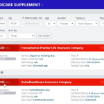 Medicare supplement quote engine